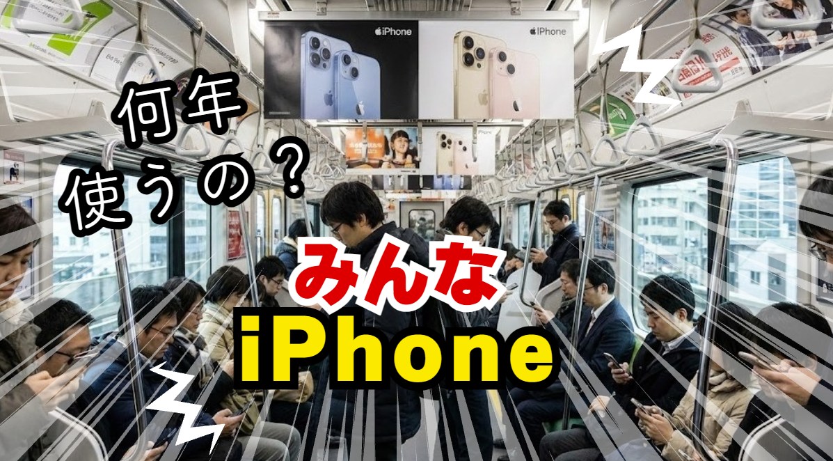 iPhone平均何年くらい使い続けてる？