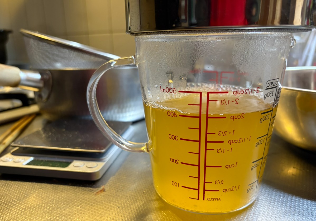 かつお出汁の作り方　蕎麦つゆのレシピ